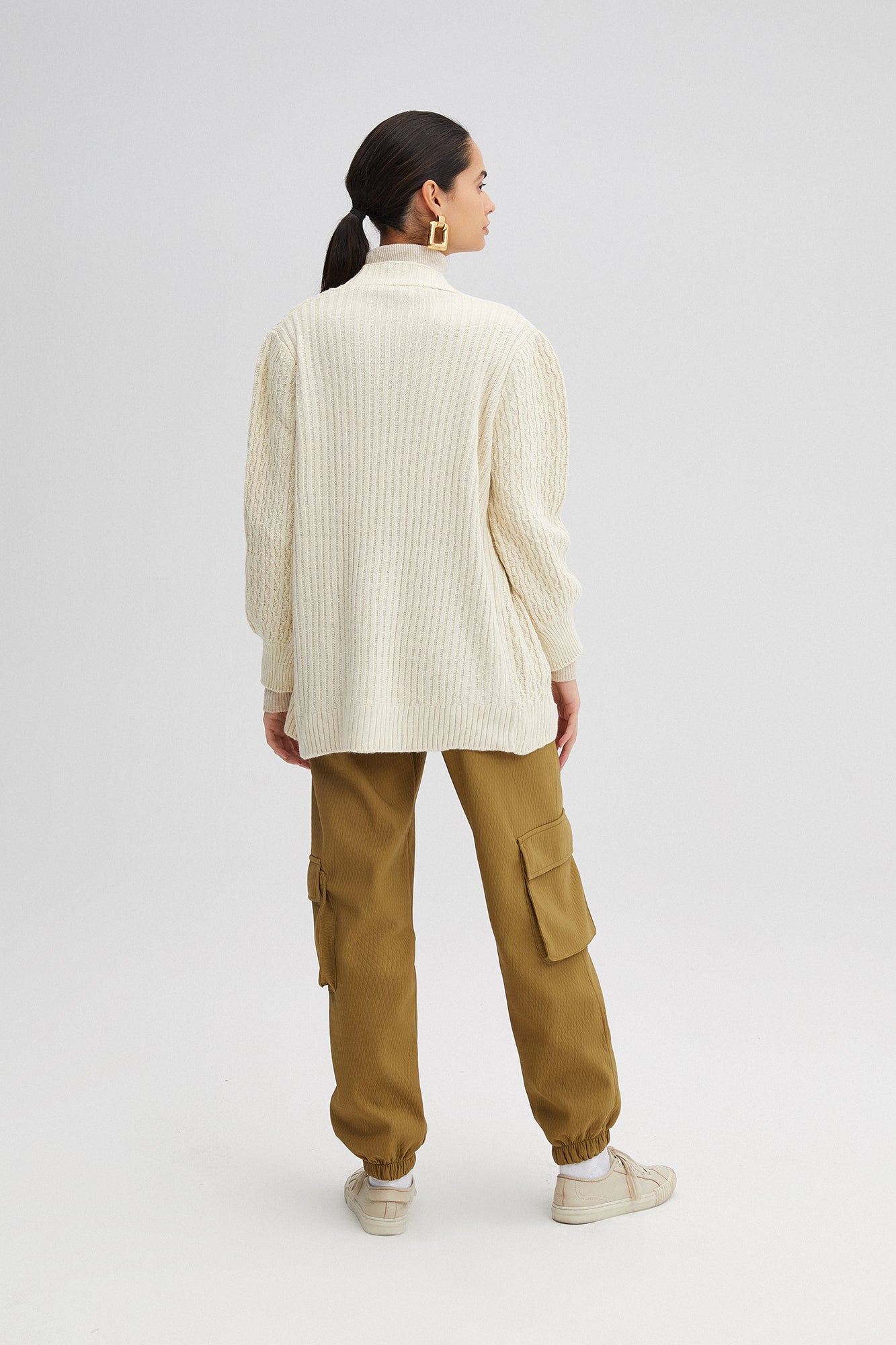 KNIT CARDIGAN WITH JACQUARD