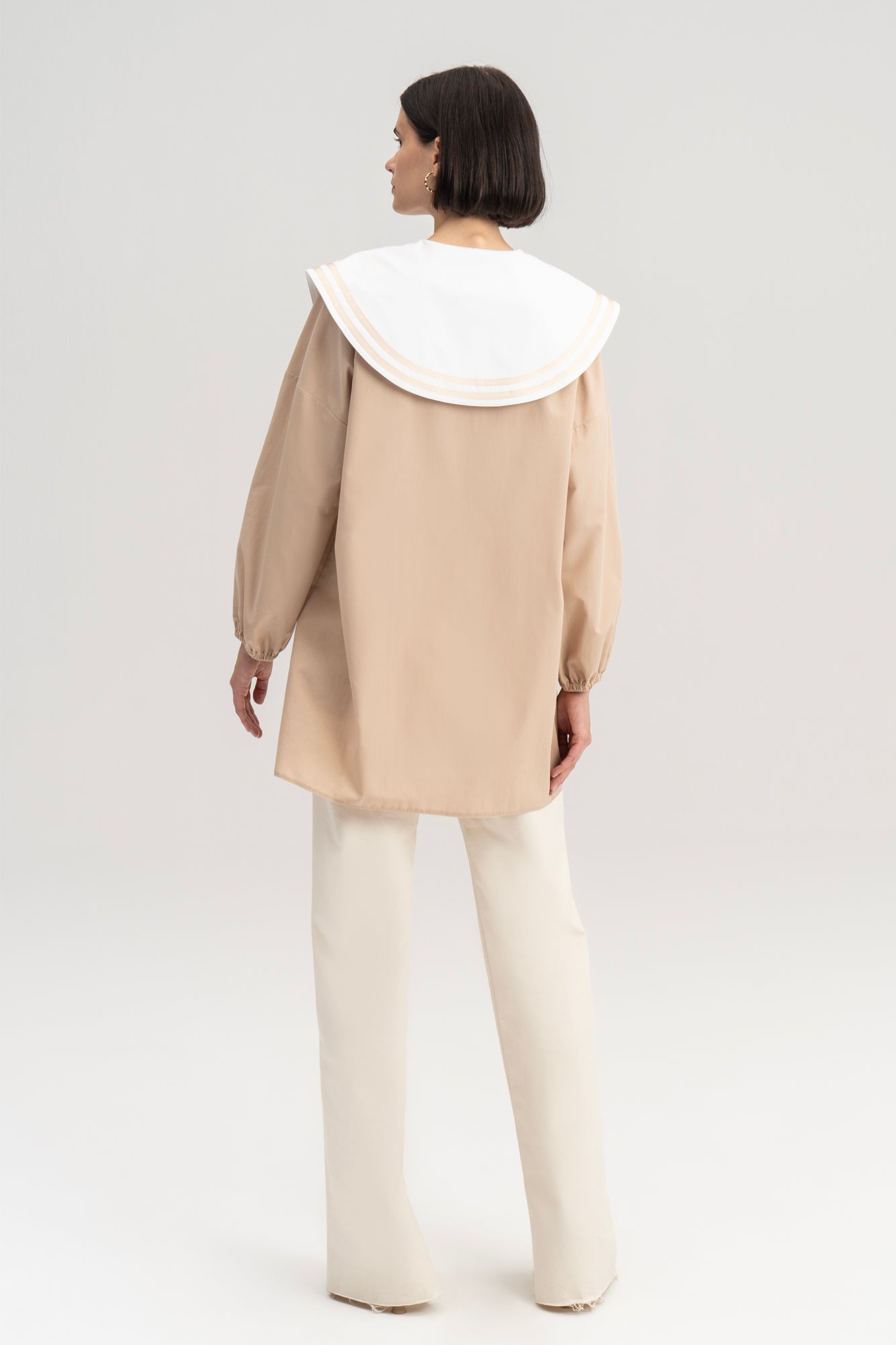 POPLIN TUNIC WITH COLLAR