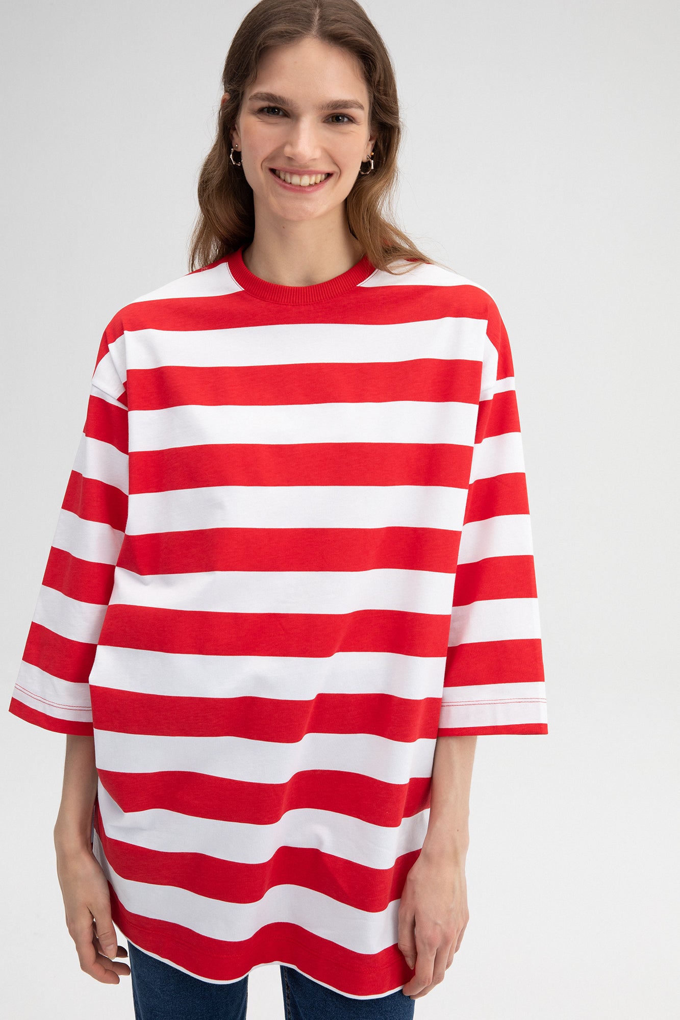 STRIPE OVERSIZE T-SHIRT