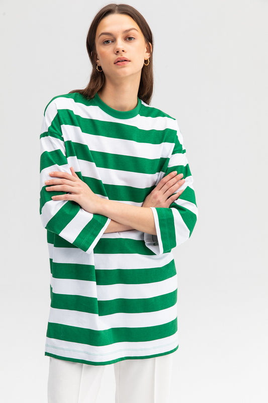 STRIPE OVERSIZE T-SHIRT