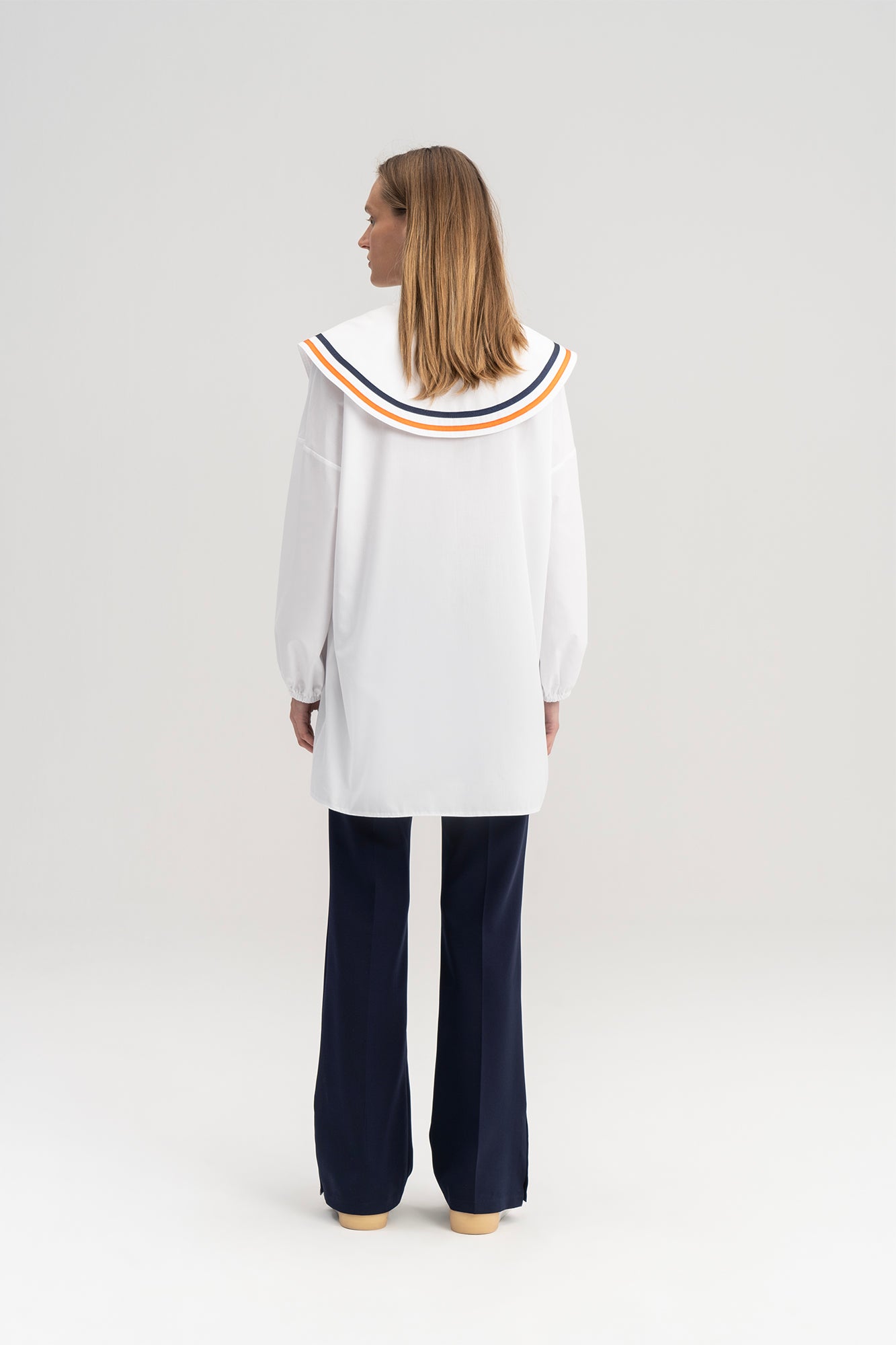 POPLIN TUNIC WITH COLLAR