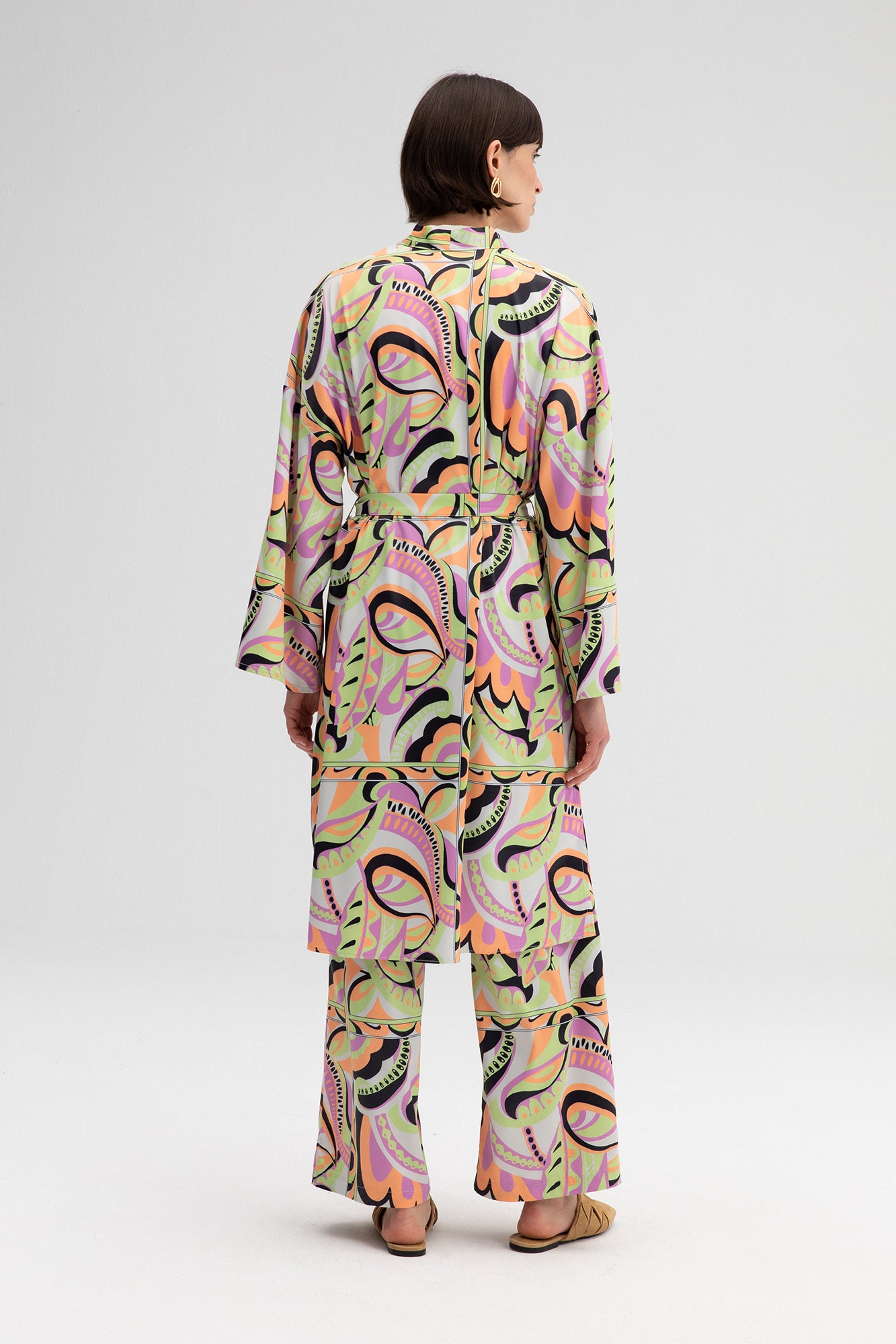 KİMONO PANTOLON SATEN TAKIM