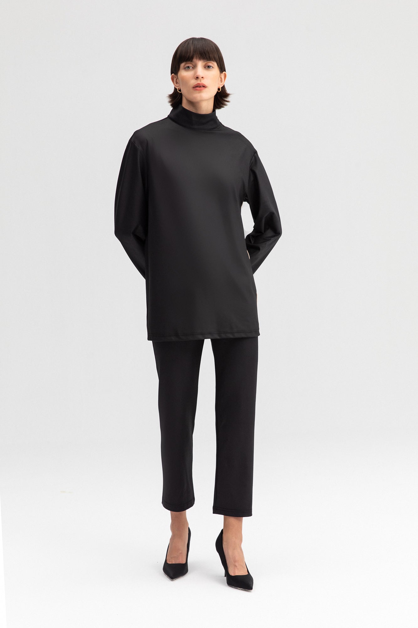 NECKBAND TUNIC TIGHT SET
