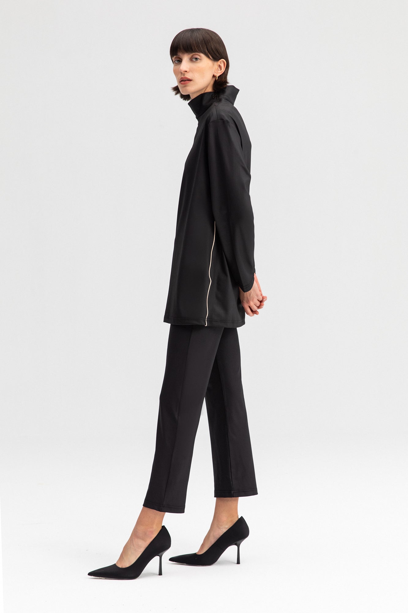NECKBAND TUNIC TIGHT SET