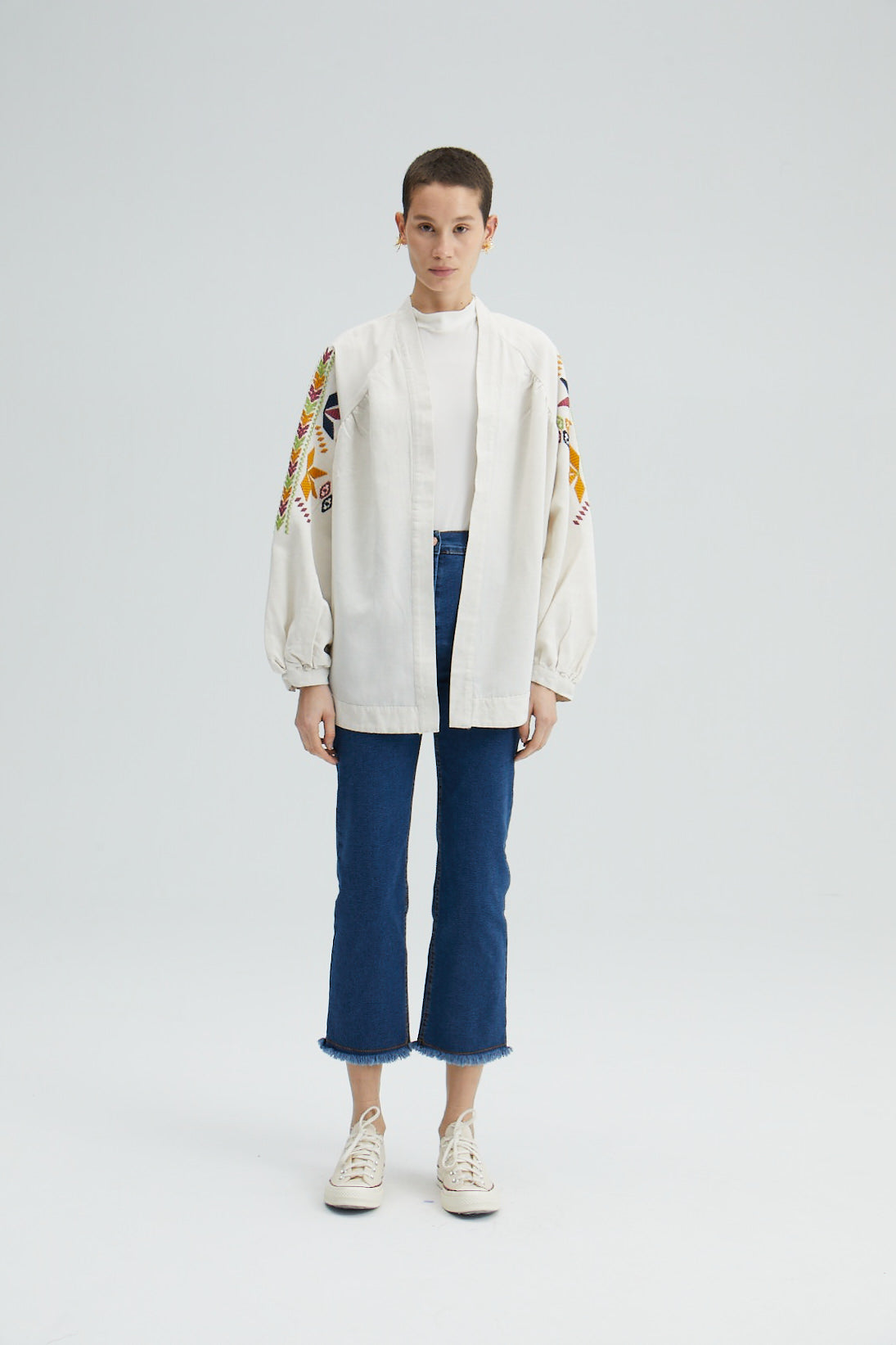 EMBROIDERED KIMONO JACKET