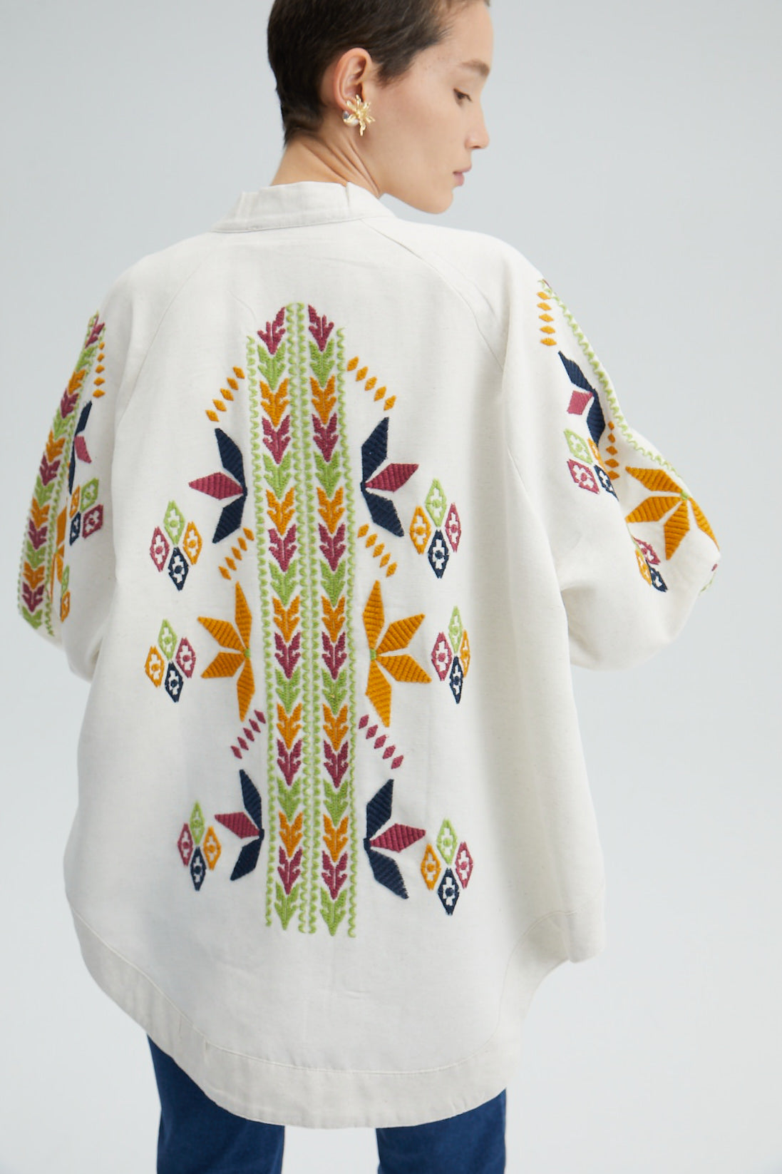 EMBROIDERED KIMONO JACKET