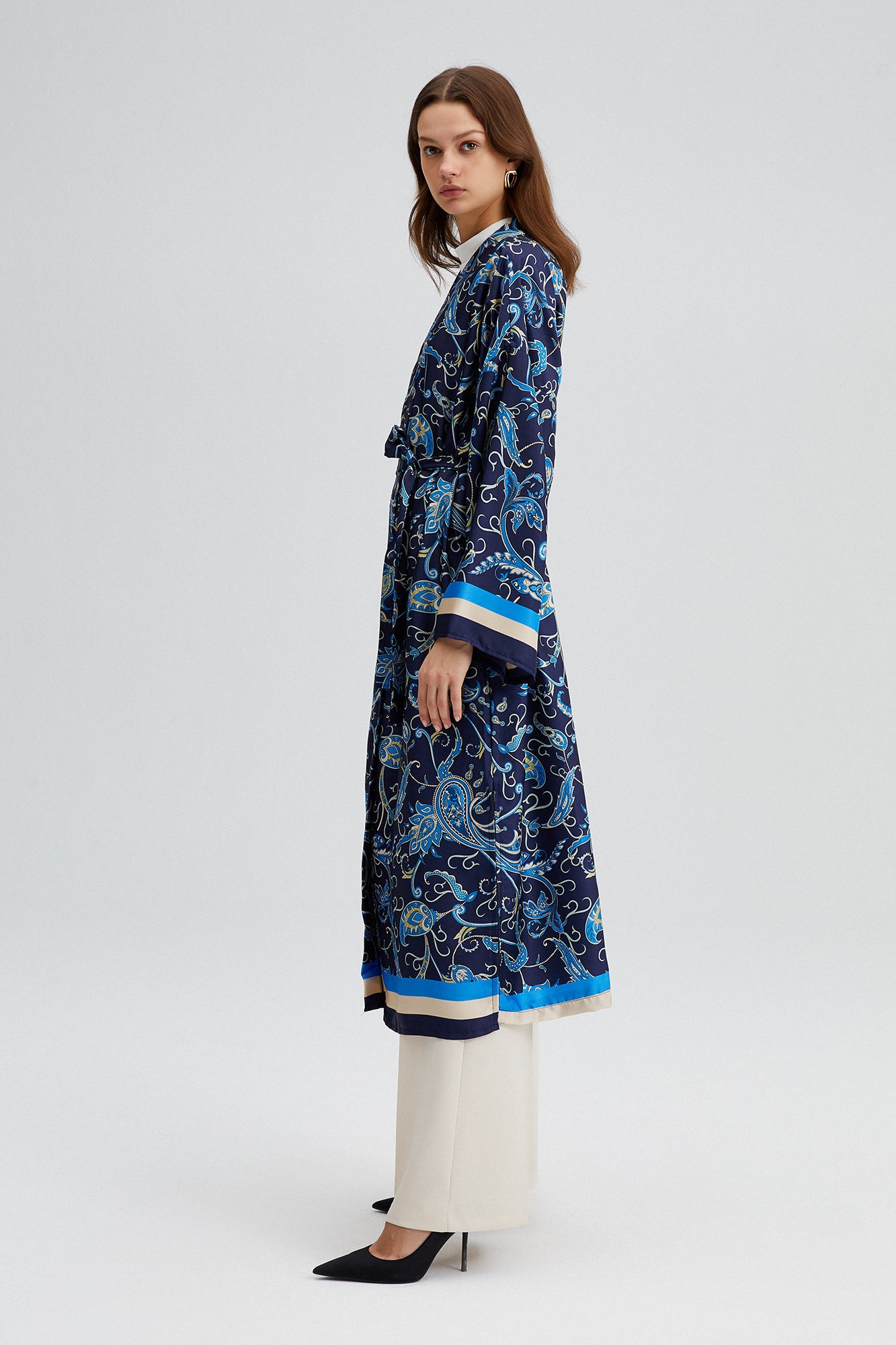 PAISLEY PRINT KIMONO