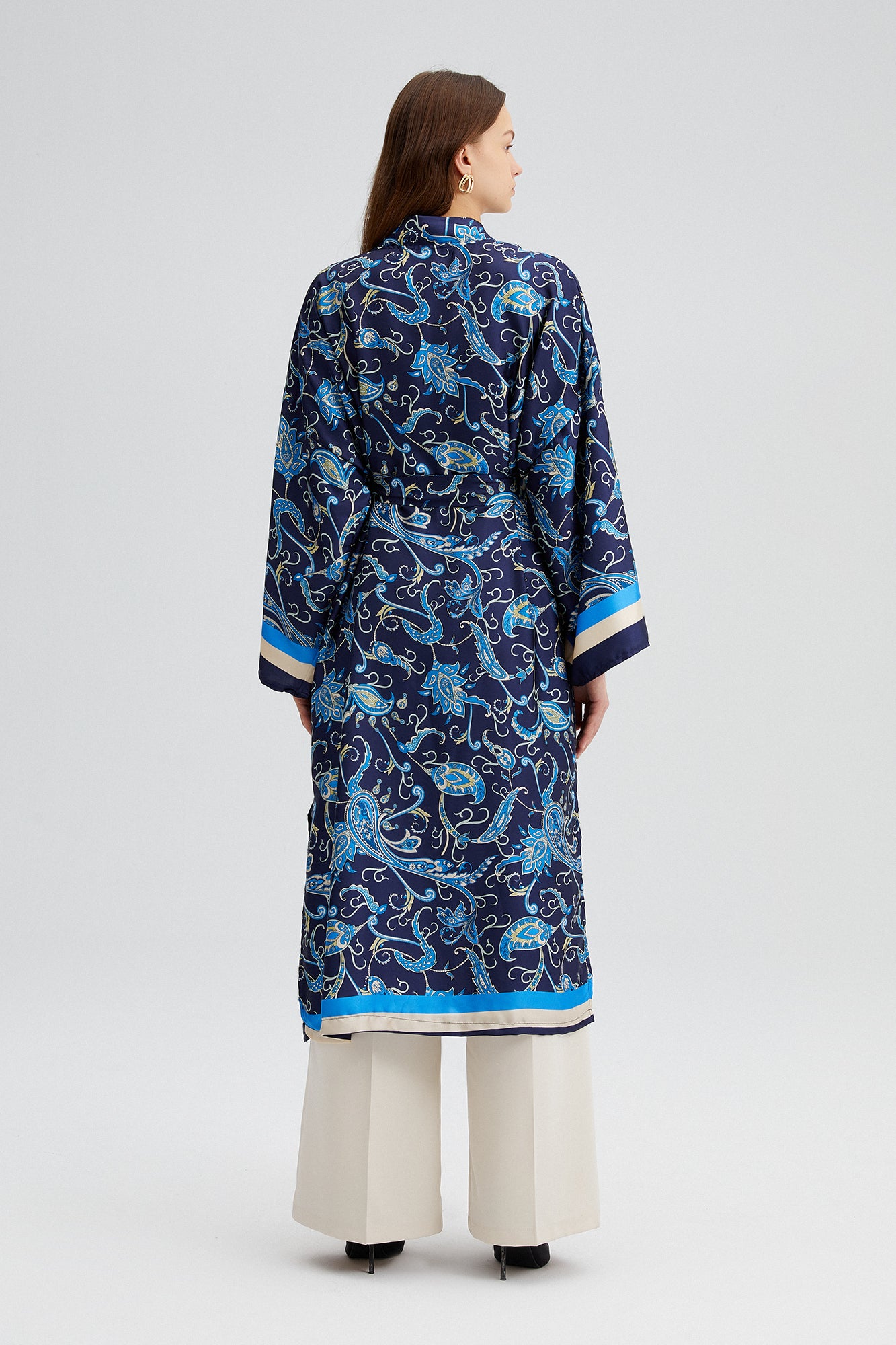 PAISLEY PRINT KIMONO