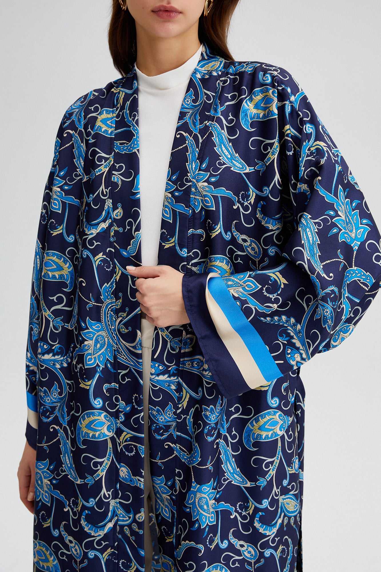 PAISLEY PRINT KIMONO