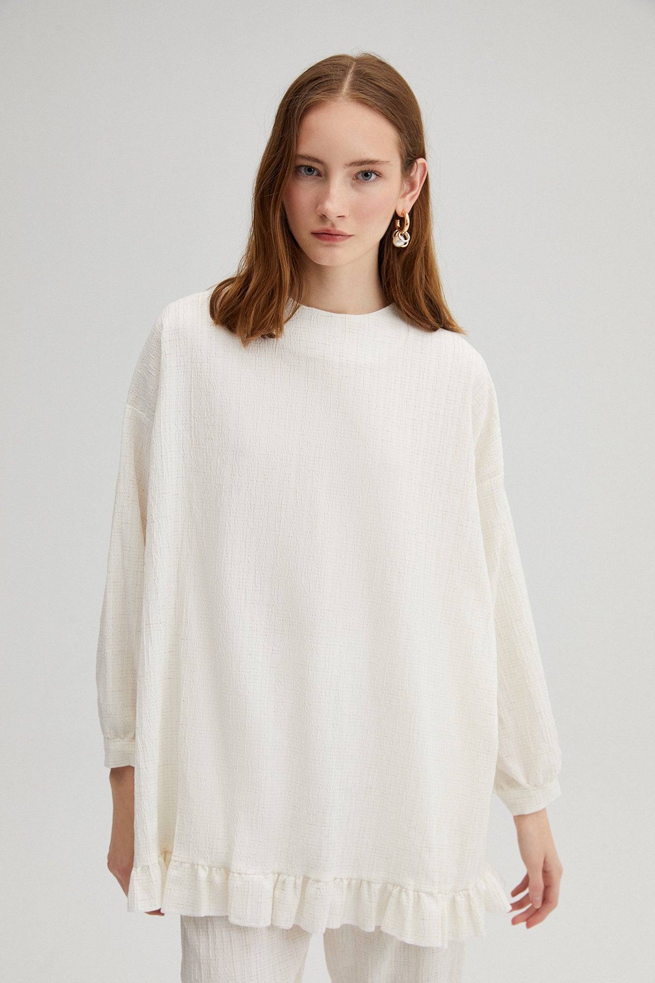 RUFFLED TUNIC SET