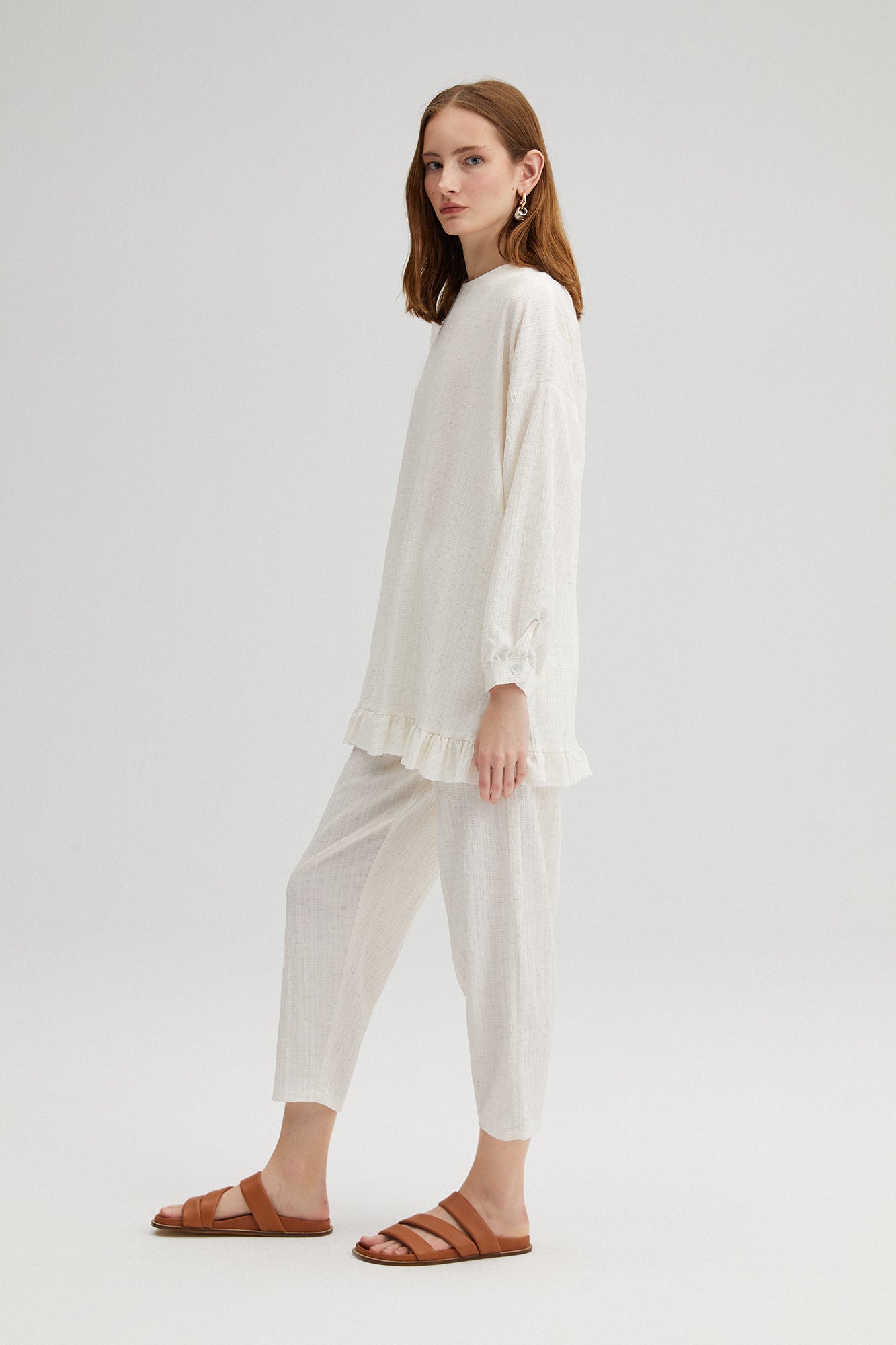 RUFFLED TUNIC SET