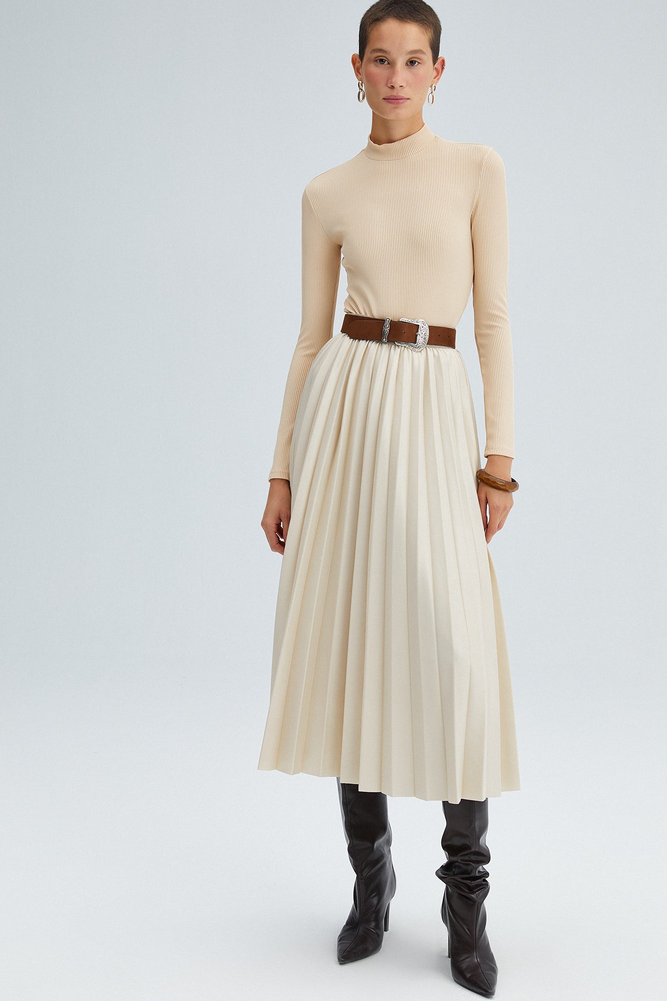 PLEATED SKIRT