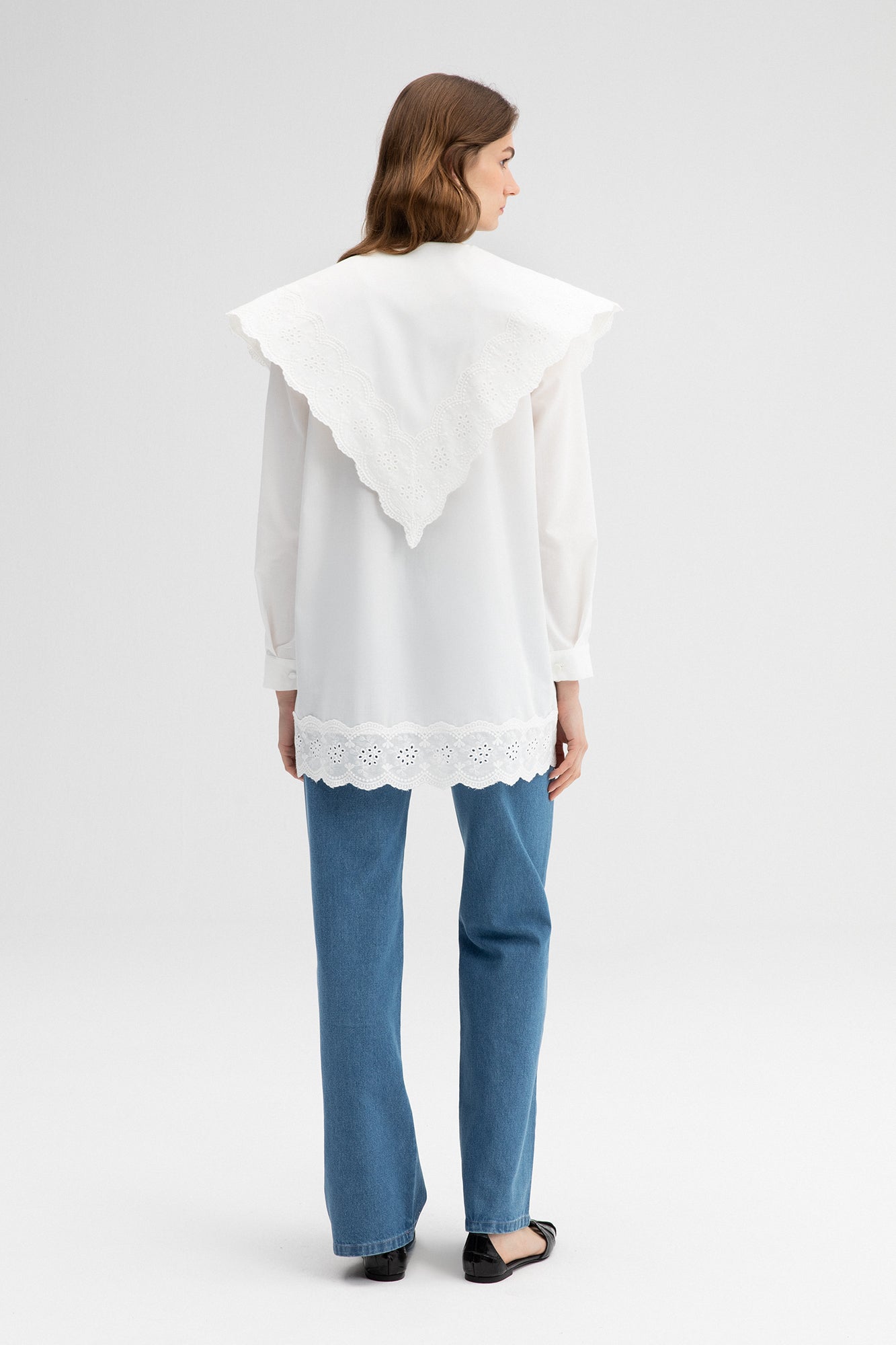 EMBROIDERED POPLIN SHIRT