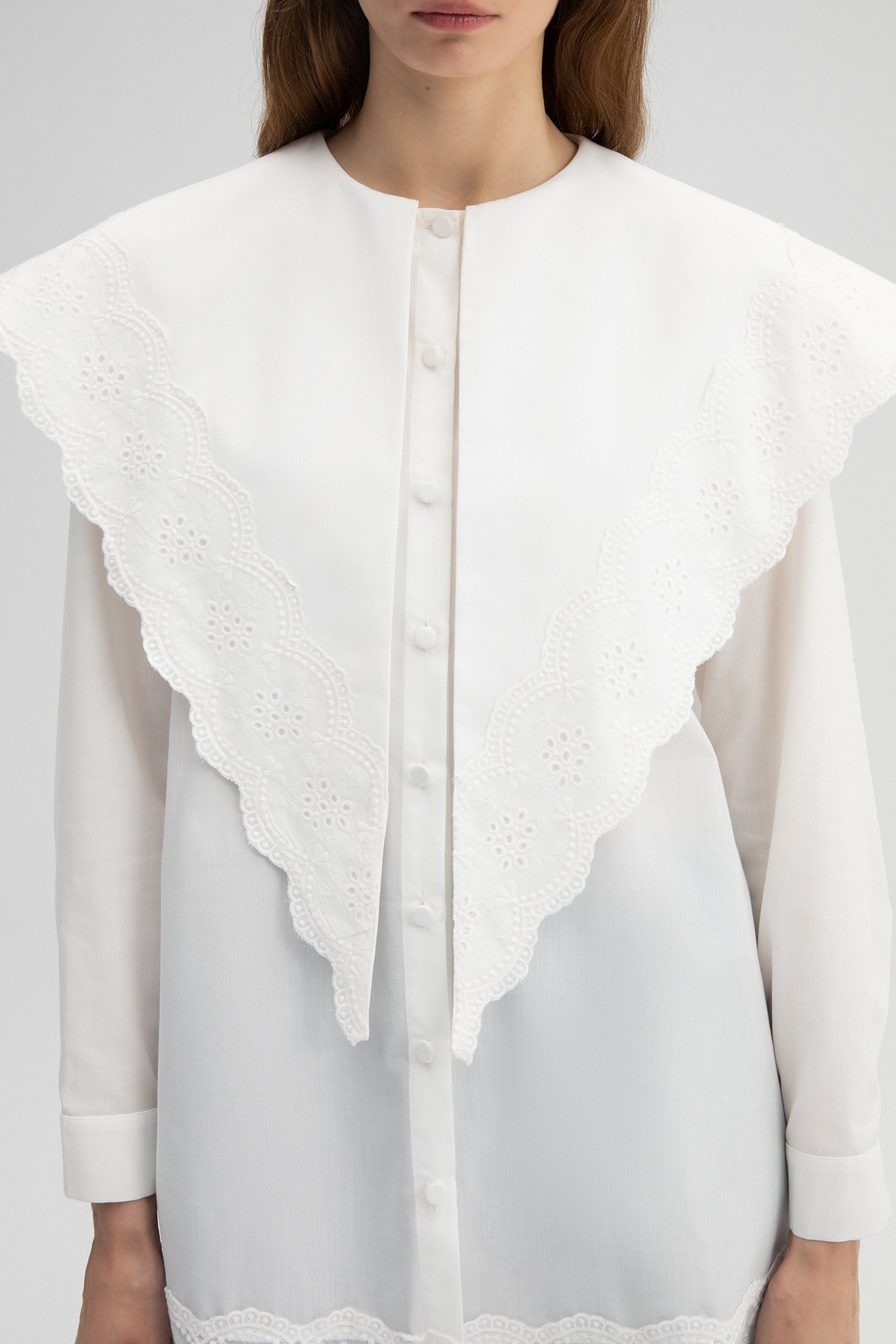 EMBROIDERED POPLIN SHIRT